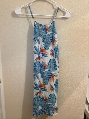 Roxy Light Blue Floral Slip Dress